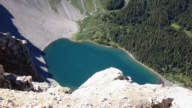 Bourgeau Lake from summit of Mt. Bourgeau